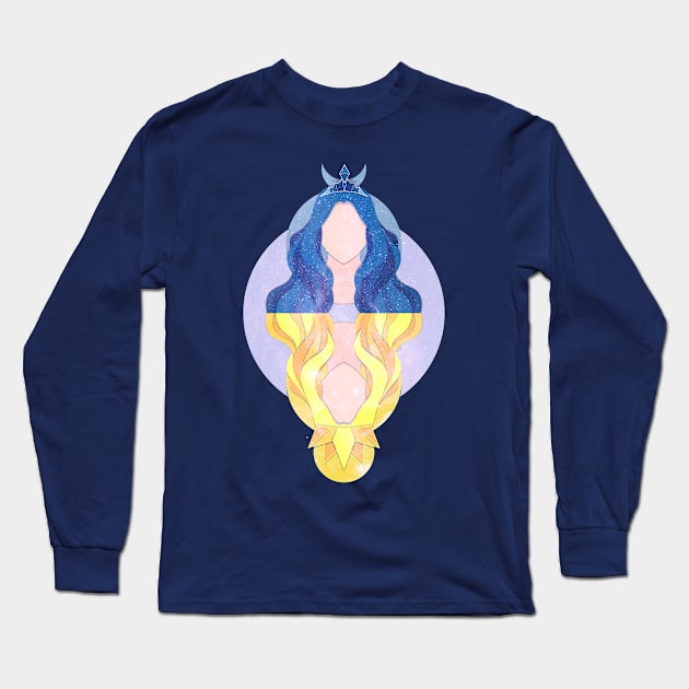 Gemini Zodiac Horoscope Astrological sign 2 Long Sleeve T-Shirt by Gemini DayDreamer